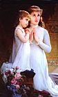 Two Girls Praying by Emile Munier